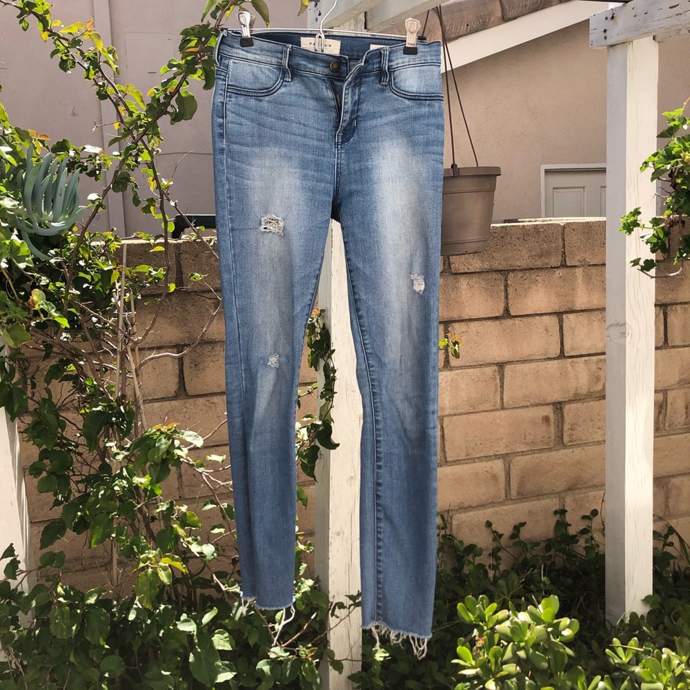 pacsun high rise medium washed jeans